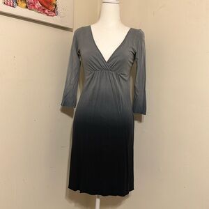 Lucky Brand Size XS Pretty Grey Ombré Dress!